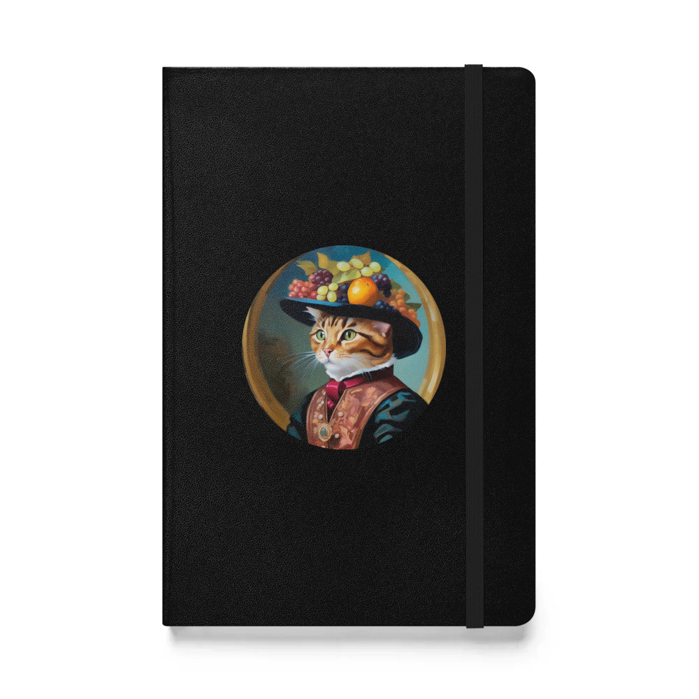 PugMug Custom Tabby Exotic Cat Hardcover Bound Notebook