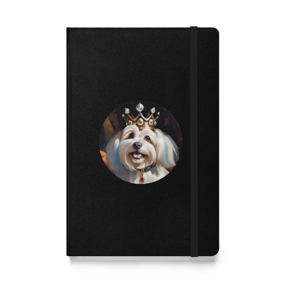 PugMug Custom White Havanese Dog Hardcover Bound Notebook