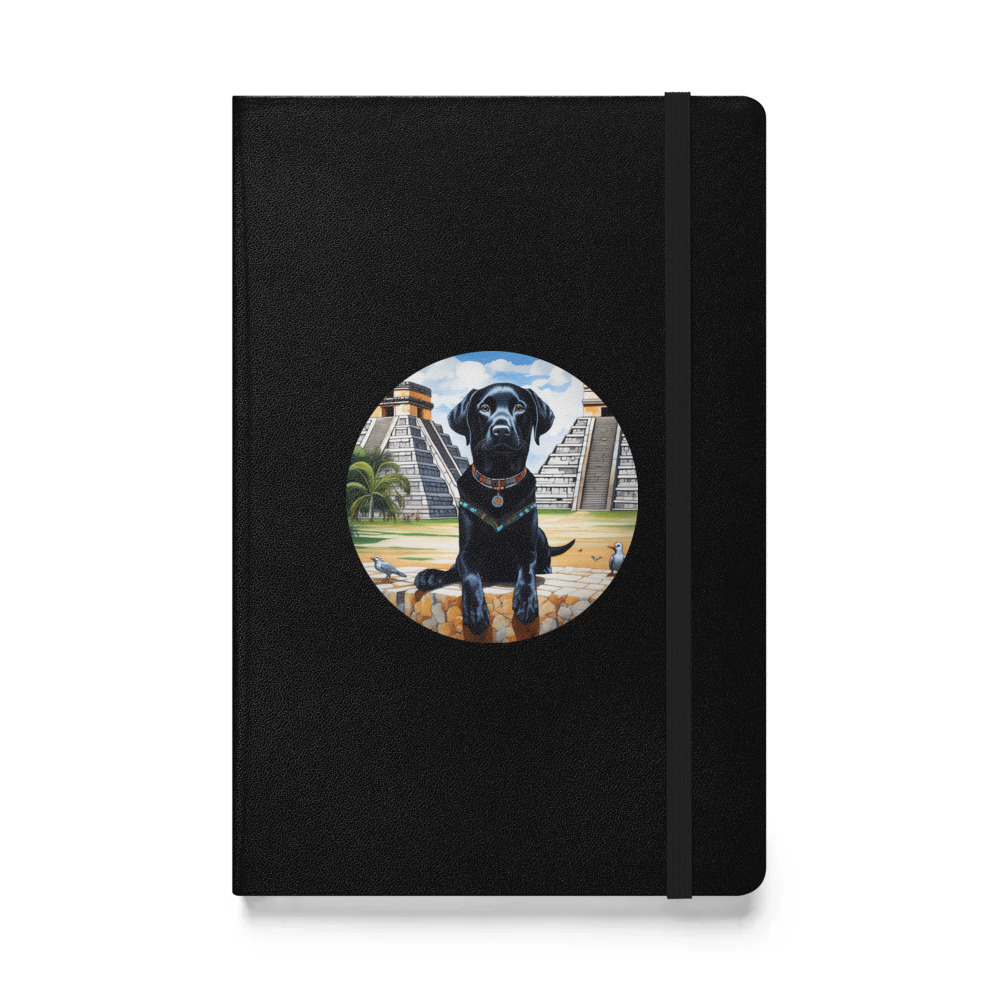 PugMug Custom Black Labrador Retriever Hardcover Bound Notebook