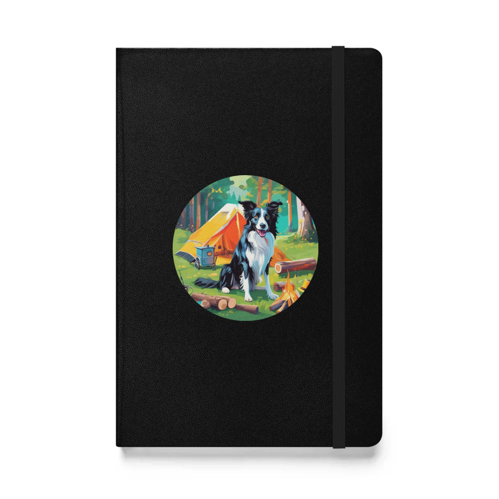 PugMug Custom Border Collie Hardcover Bound Notebook