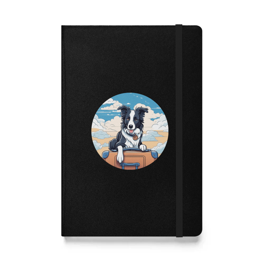 PugMug Custom Border Collie Hardcover Bound Notebook