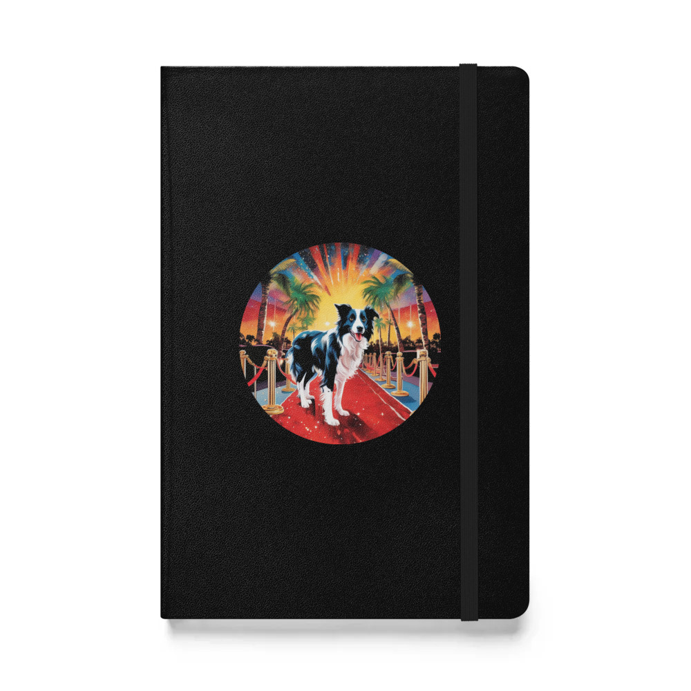 PugMug Custom Border Collie Hardcover Bound Notebook