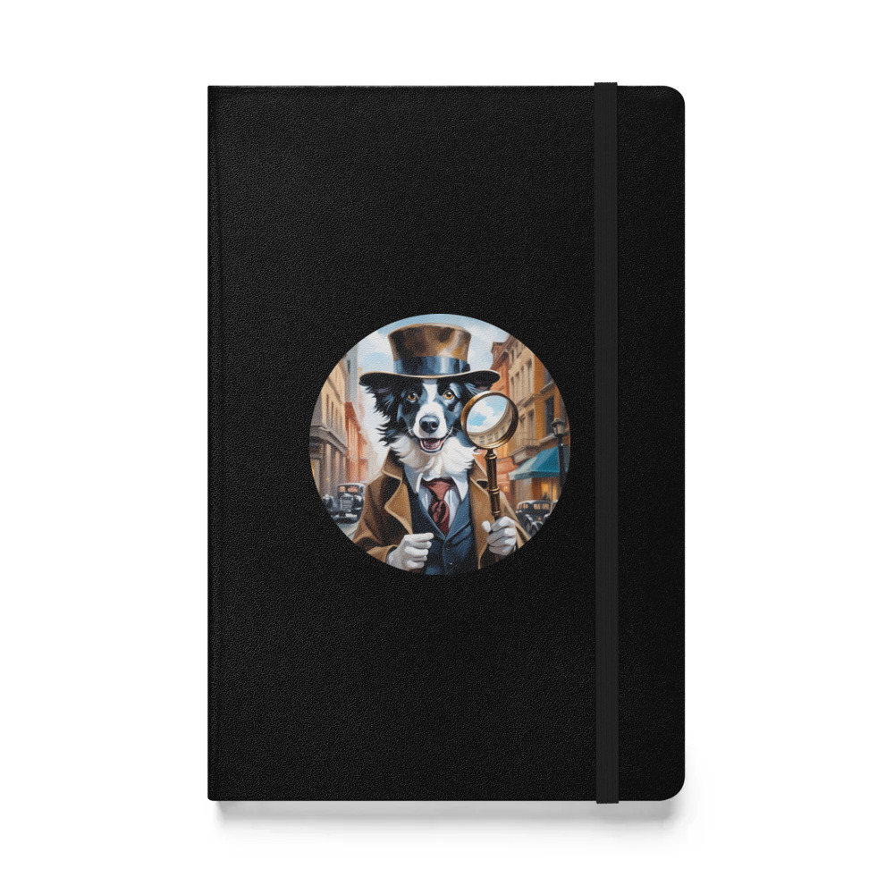 PugMug Custom Border Collie Hardcover Bound Notebook