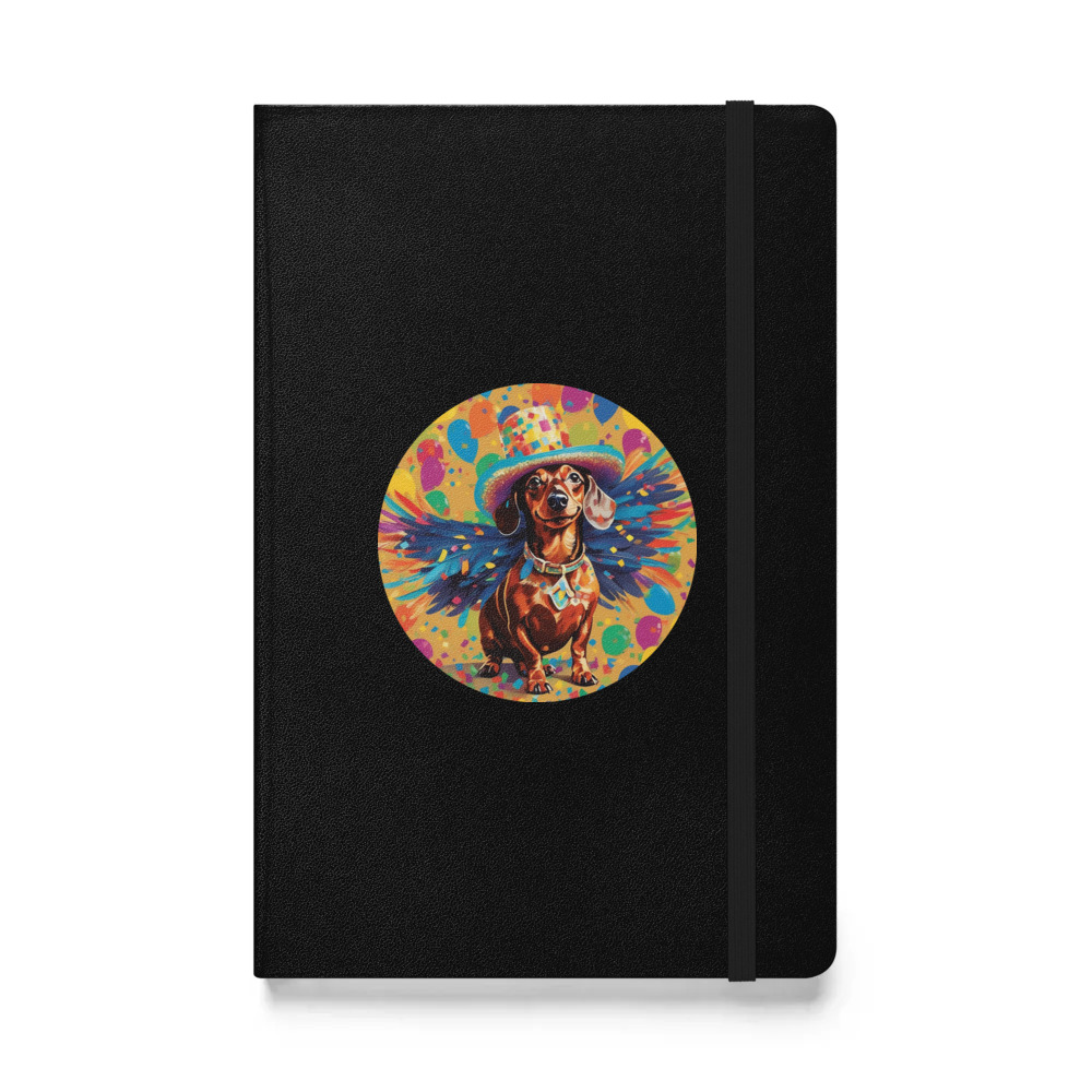 PugMug Custom Tan Dachshund Hardcover Bound Notebook
