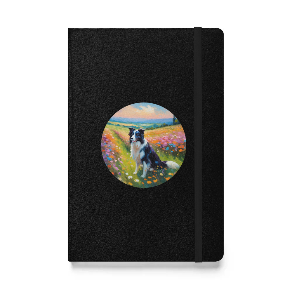 PugMug Custom Border Collie Hardcover Bound Notebook
