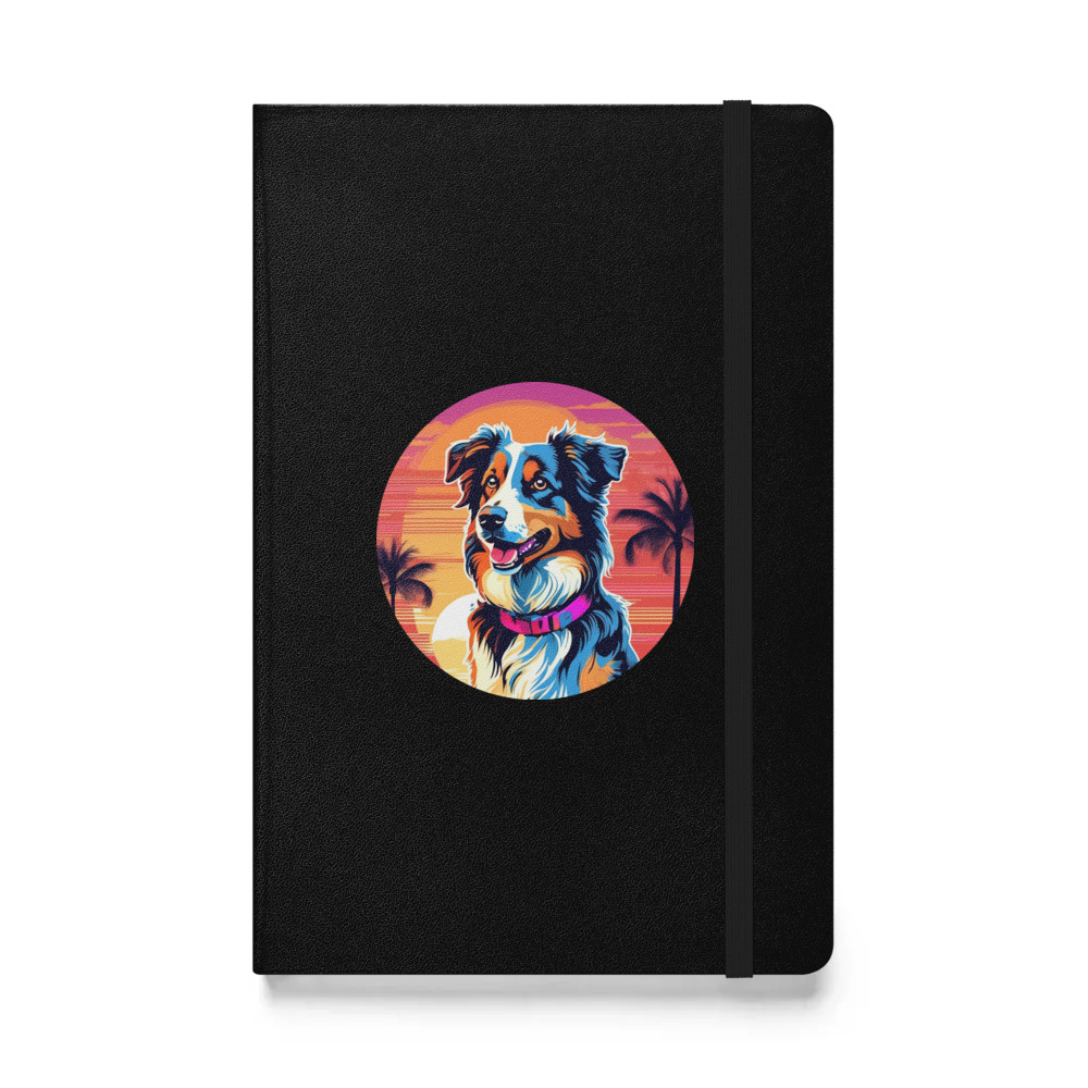 PugMug Custom Australian Shepherd Dog Hardcover Bound Notebook