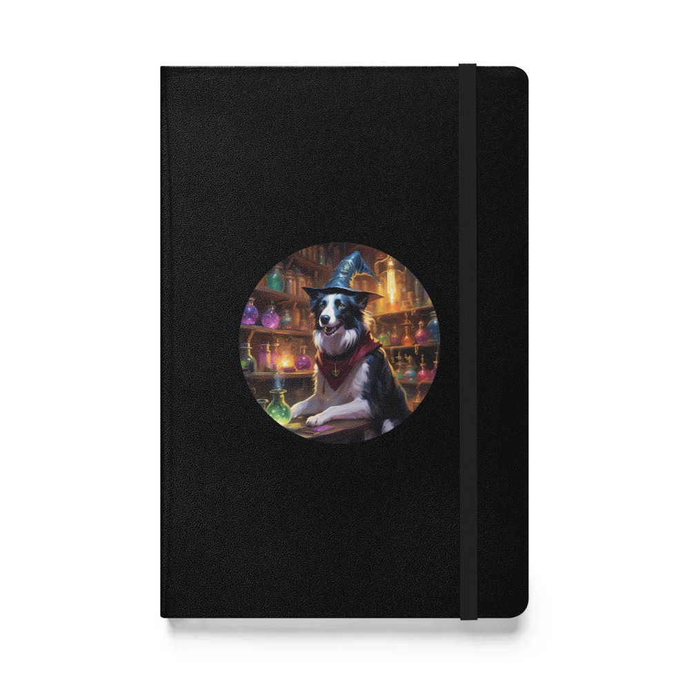 PugMug Custom Border Collie Hardcover Bound Notebook