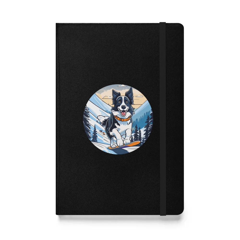 PugMug Custom Border Collie Hardcover Bound Notebook
