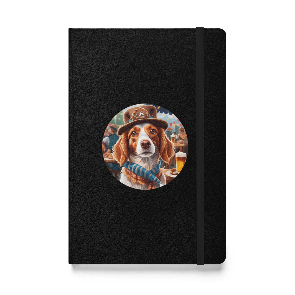 PugMug Custom Brittany Dog Hardcover Bound Notebook