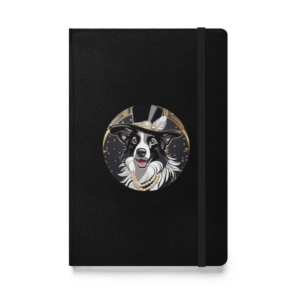 PugMug Custom Border Collie Hardcover Bound Notebook