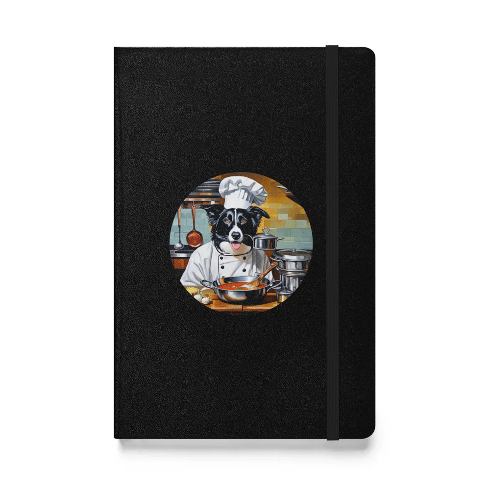 PugMug Custom Border Collie Hardcover Bound Notebook