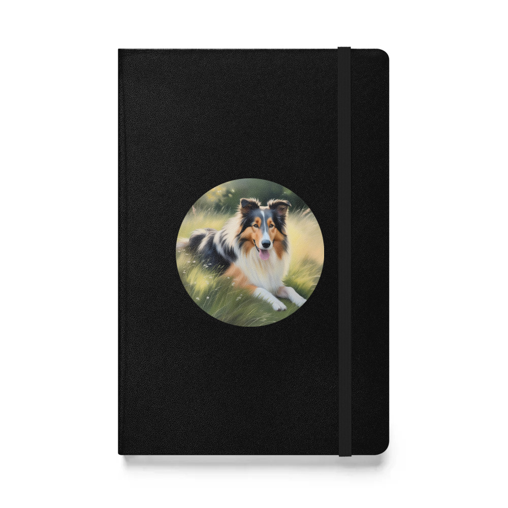 PugMug Custom Collie Hardcover Bound Notebook