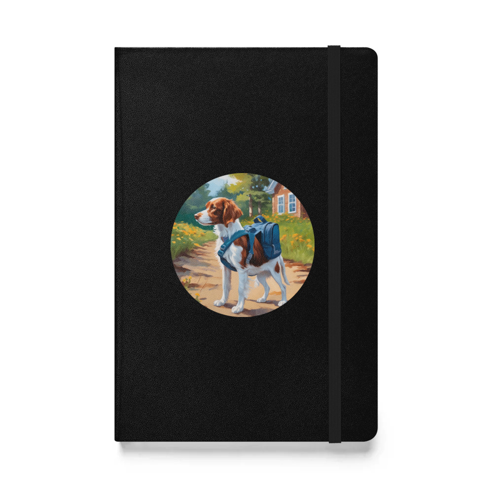 PugMug Custom Brittany Dog Hardcover Bound Notebook