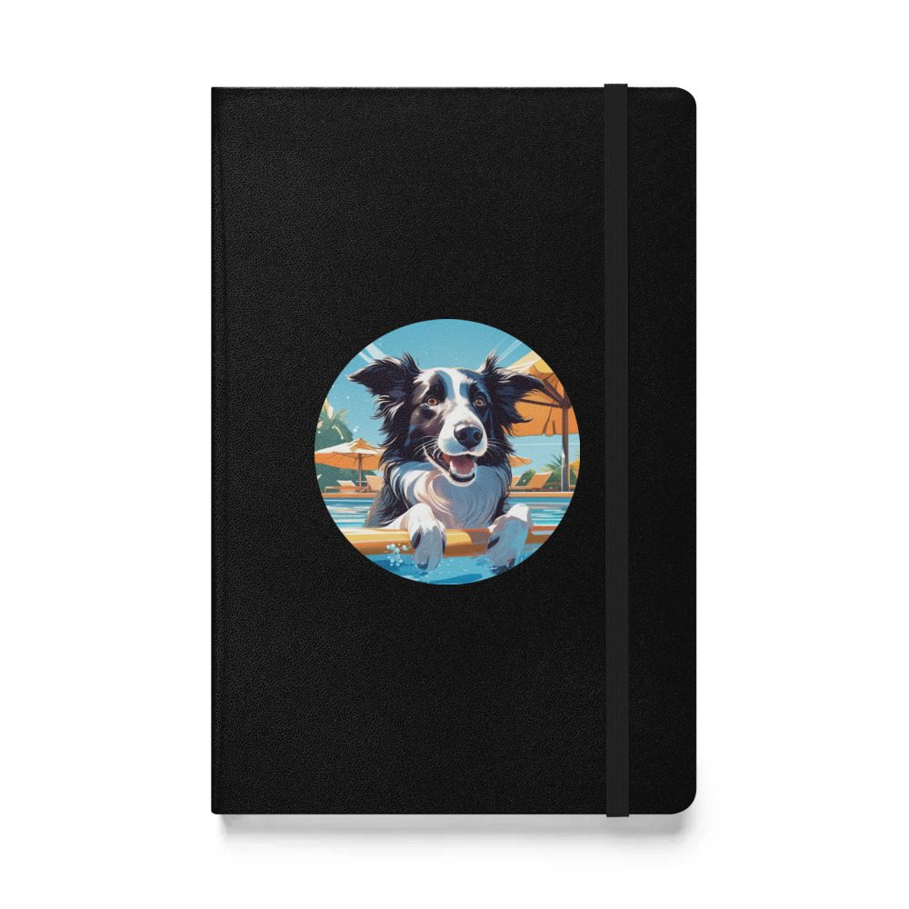 PugMug Custom Border Collie Hardcover Bound Notebook