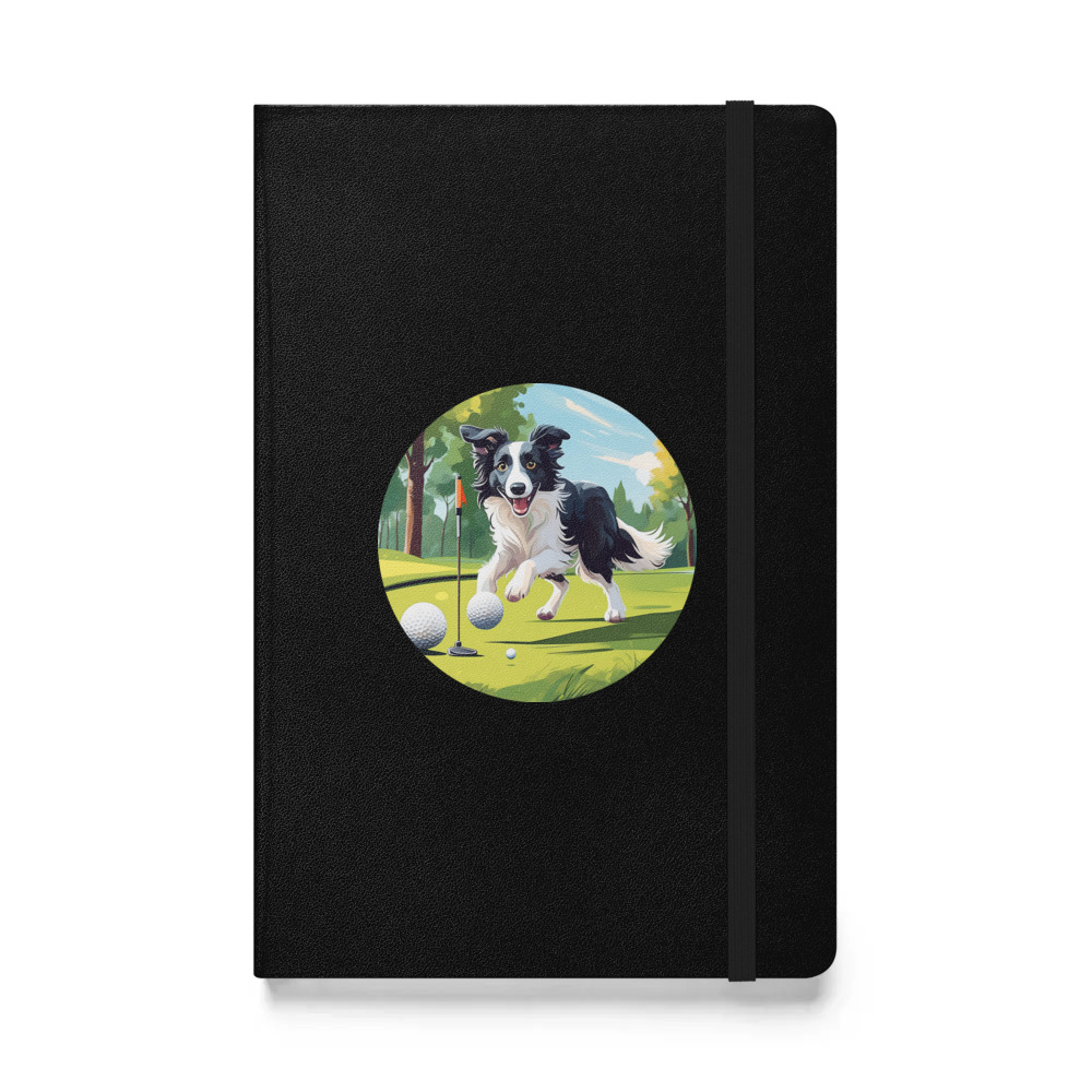 PugMug Custom Border Collie Hardcover Bound Notebook
