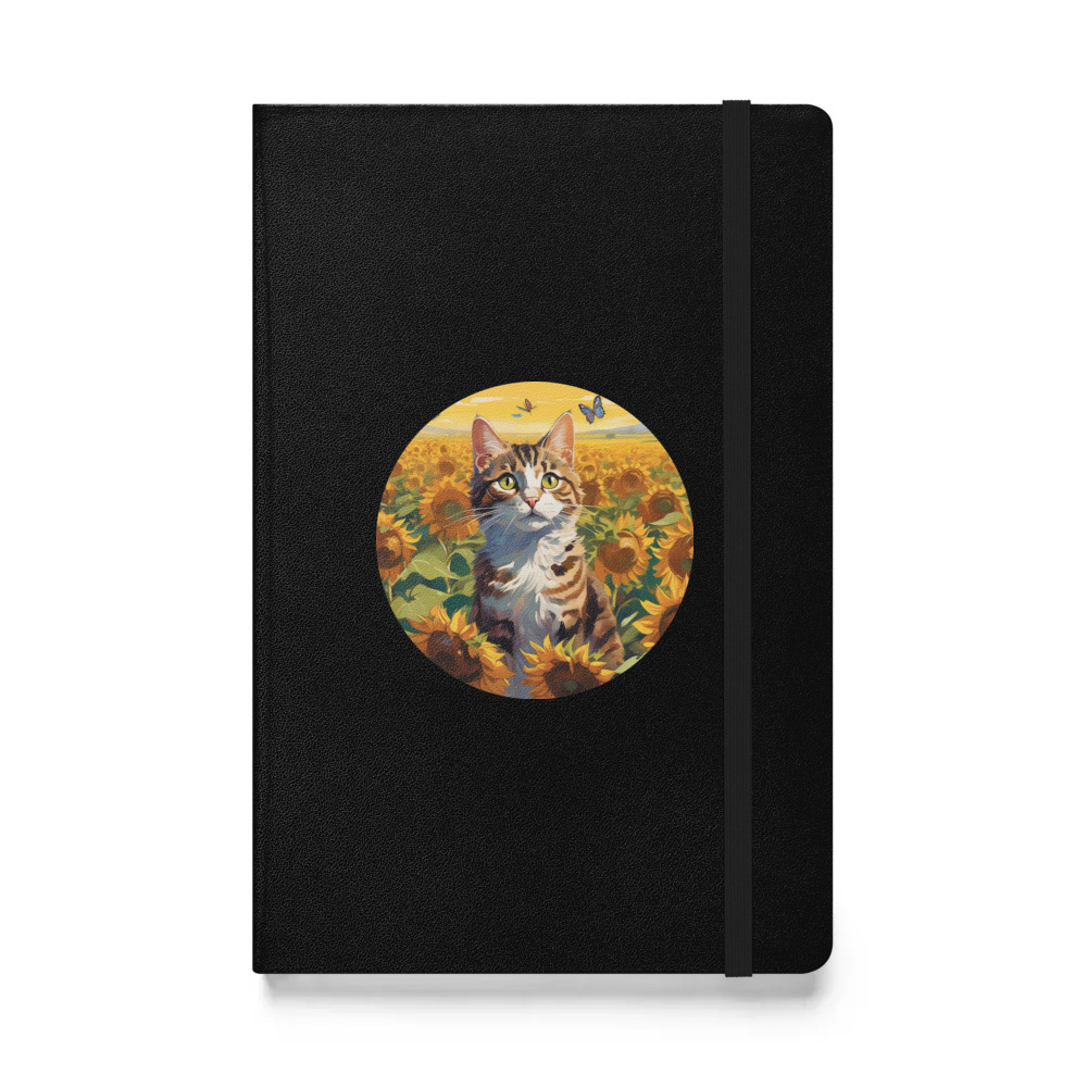 PugMug Custom Tabby Companion Cat Hardcover Bound Notebook