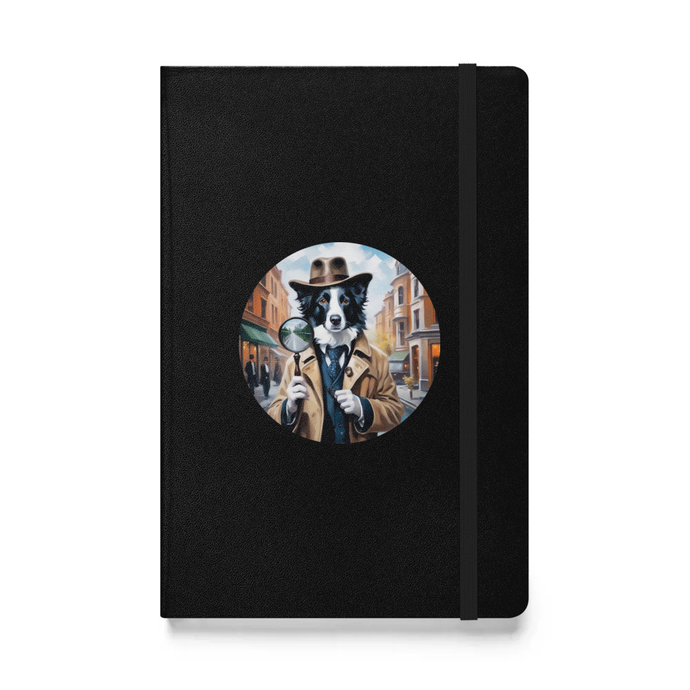 PugMug Custom Border Collie Hardcover Bound Notebook