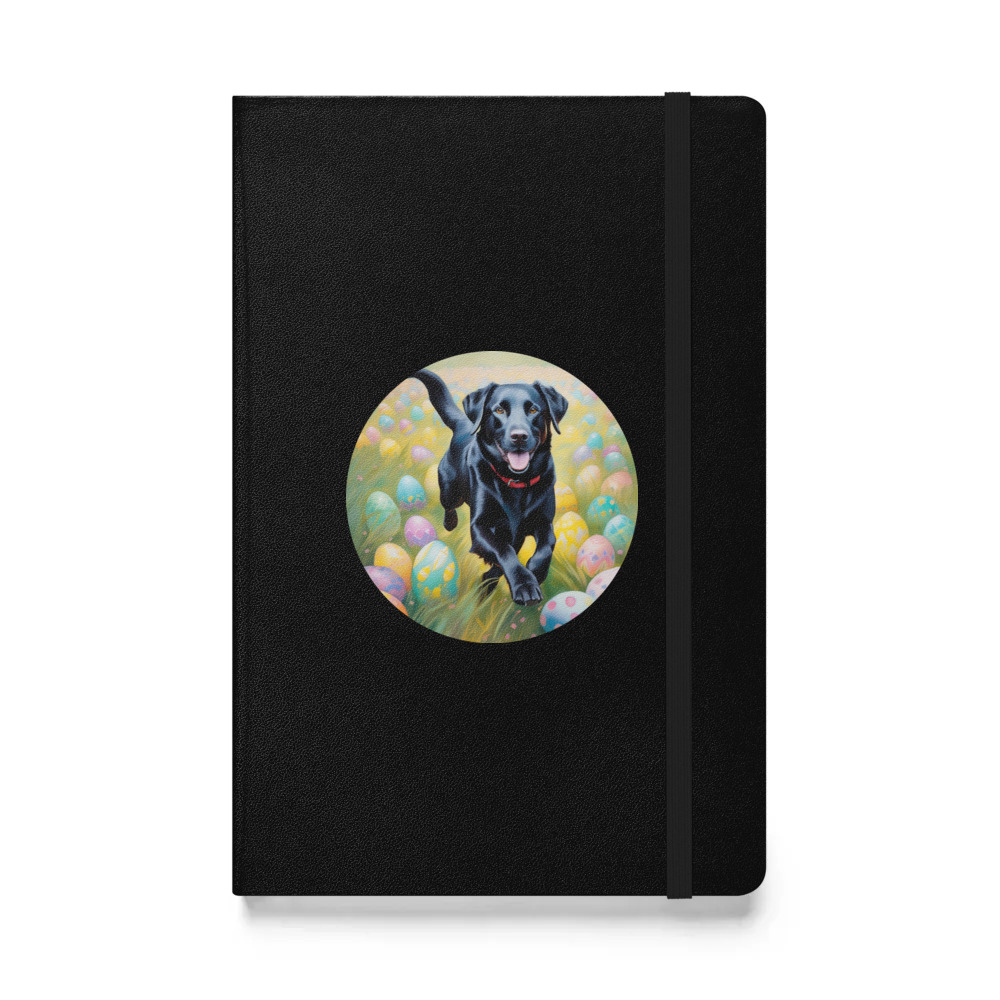 PugMug Custom Black Labrador Retriever Hardcover Bound Notebook
