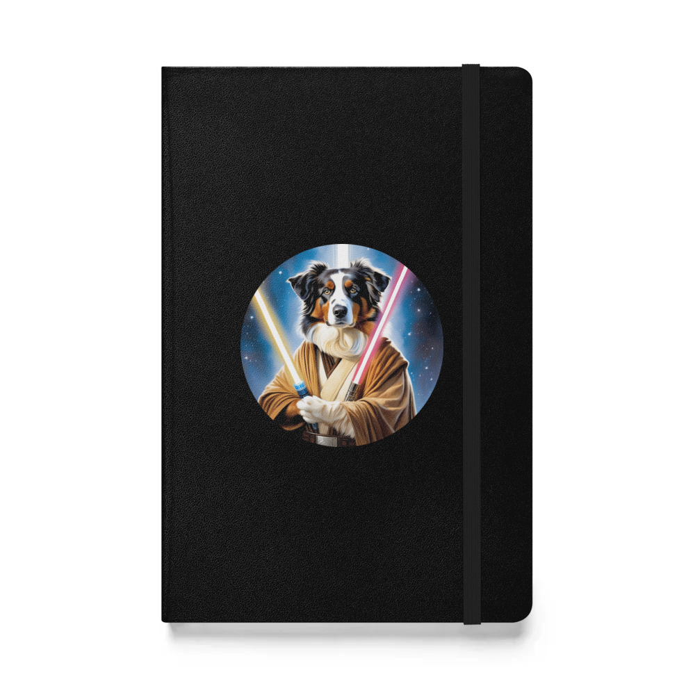 PugMug Custom Australian Shepherd Dog Hardcover Bound Notebook