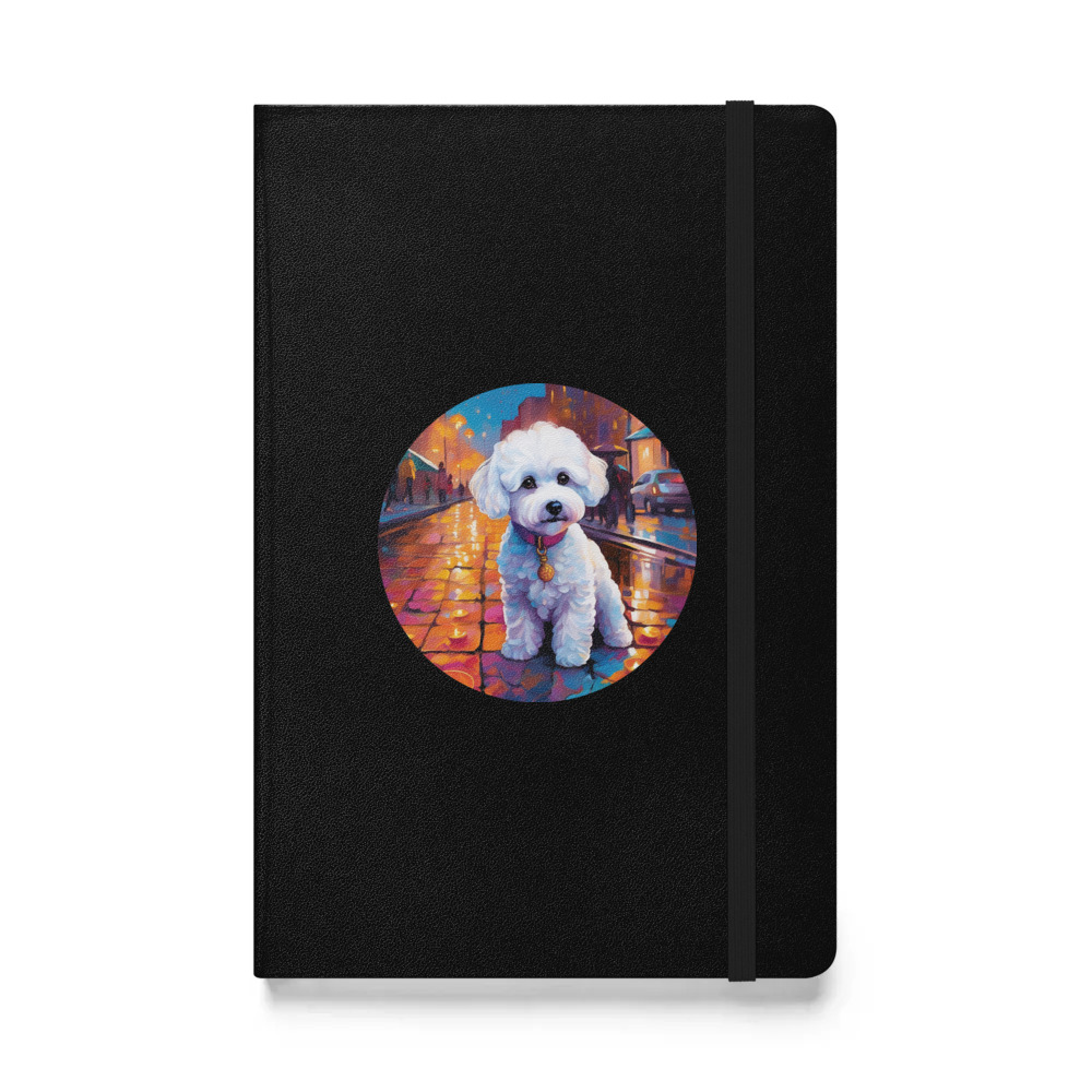 PugMug Custom Bichons Frise Hardcover Bound Notebook