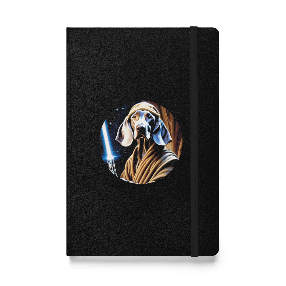 PugMug Custom Weimaraner Hardcover Bound Notebook