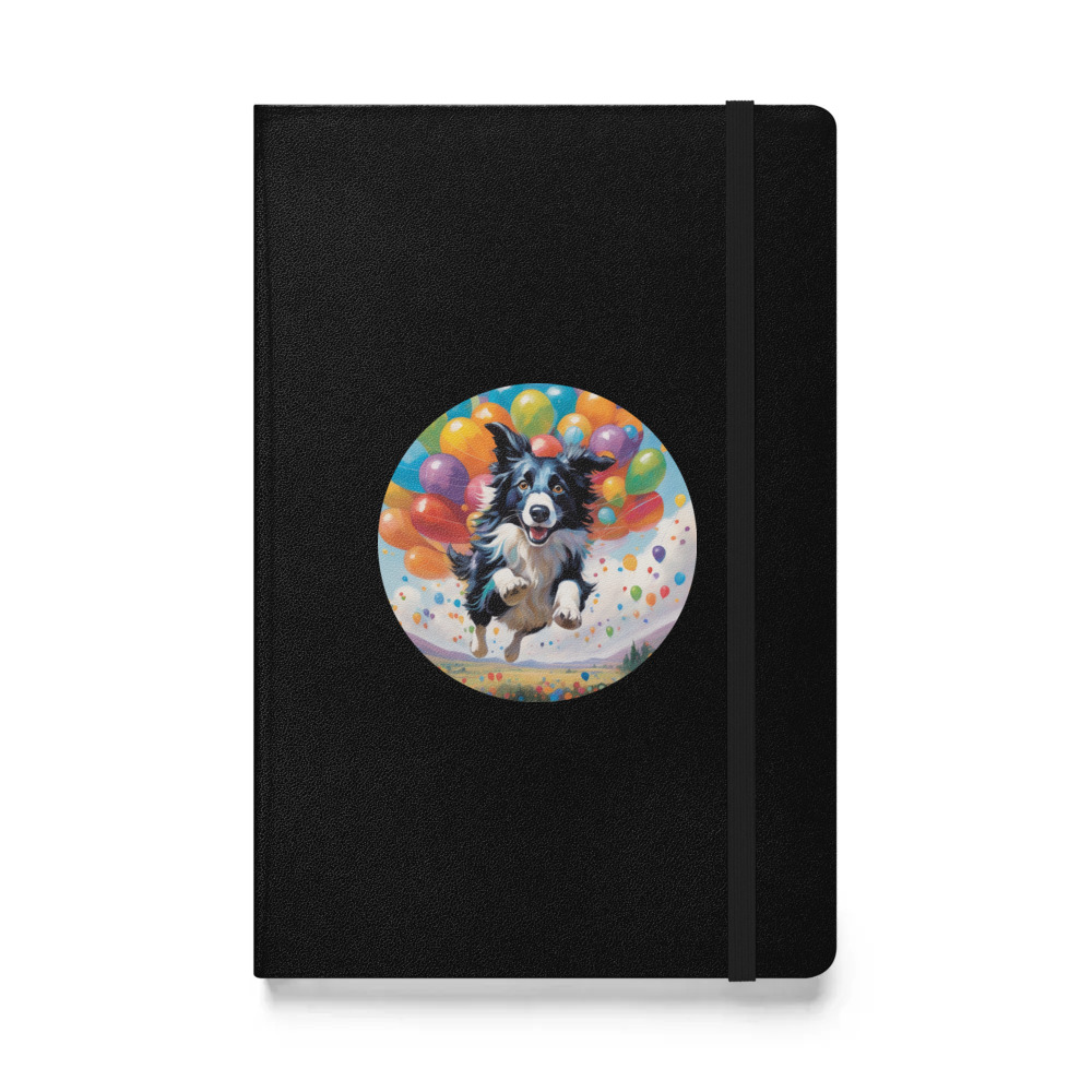PugMug Custom Border Collie Hardcover Bound Notebook