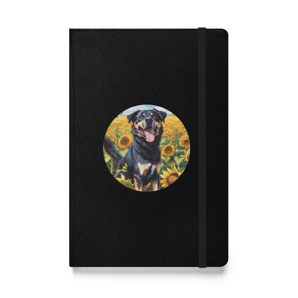 PugMug Custom Blue Hardcover Bound Notebook