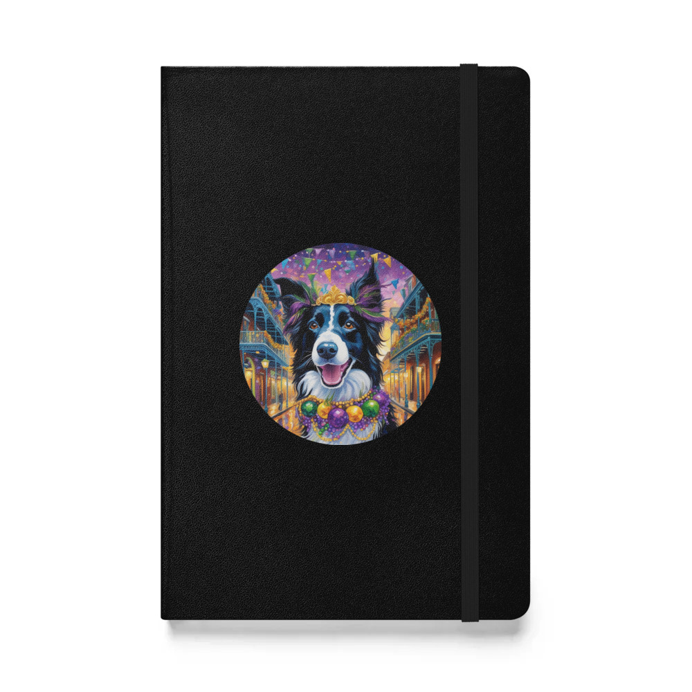 PugMug Custom Border Collie Hardcover Bound Notebook