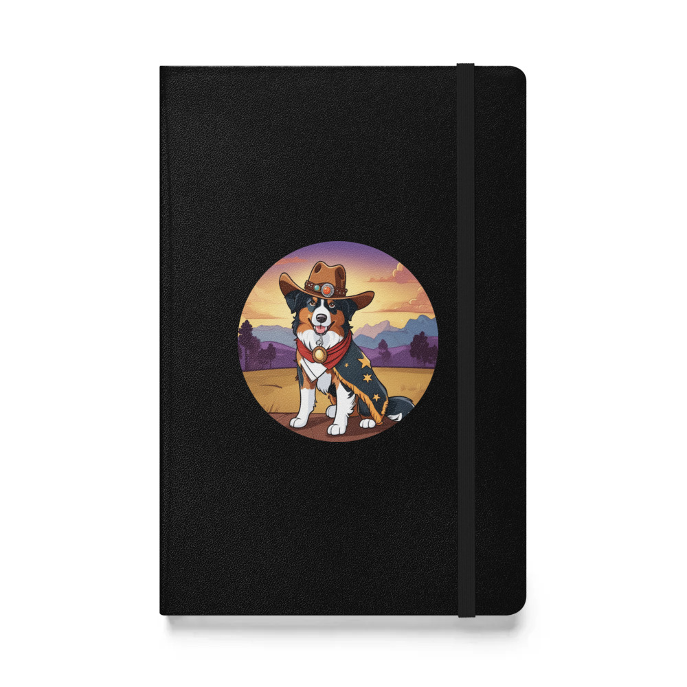 PugMug Custom Australian Shepherd Dog Hardcover Bound Notebook