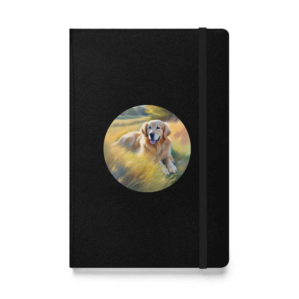 PugMug Custom Golden Retriever Hardcover Bound Notebook