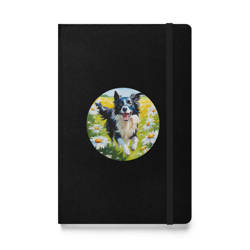 PugMug Custom Border Collie Hardcover Bound Notebook