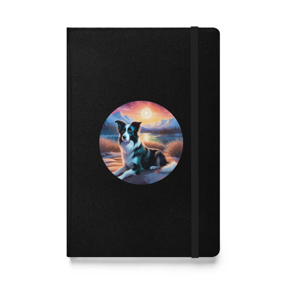 PugMug Custom Border Collie Hardcover Bound Notebook