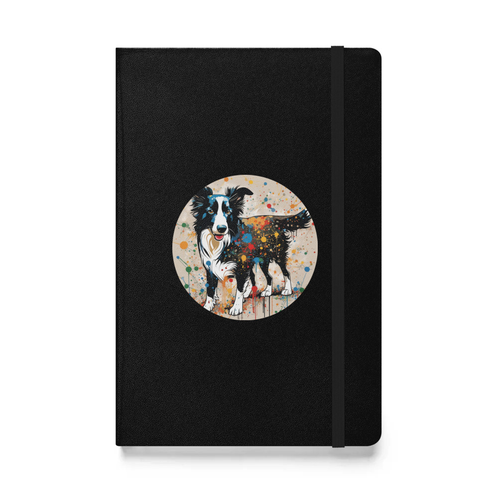 PugMug Custom Border Collie Hardcover Bound Notebook