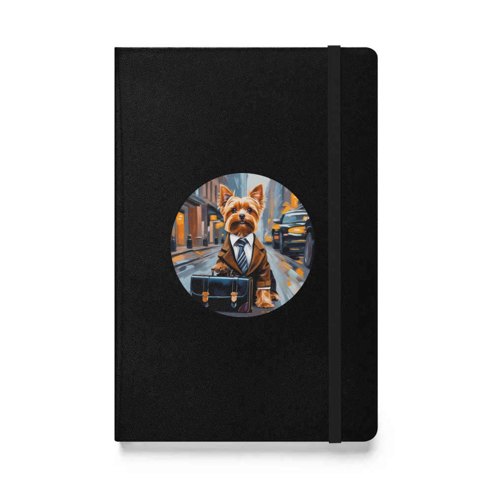 PugMug Custom Yorkshire Terrier Hardcover Bound Notebook