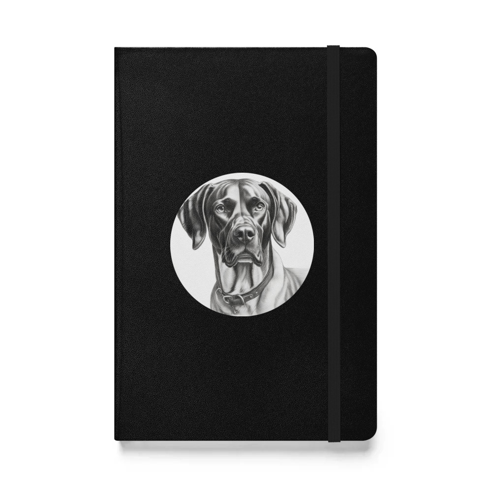 PugMug Custom Pointer Dog Hardcover Bound Notebook