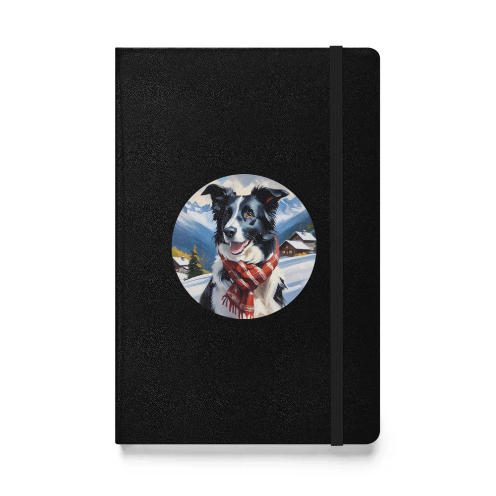 PugMug Custom Border Collie Hardcover Bound Notebook