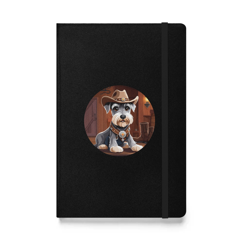 PugMug Custom Miniature Schnauzer Hardcover Bound Notebook