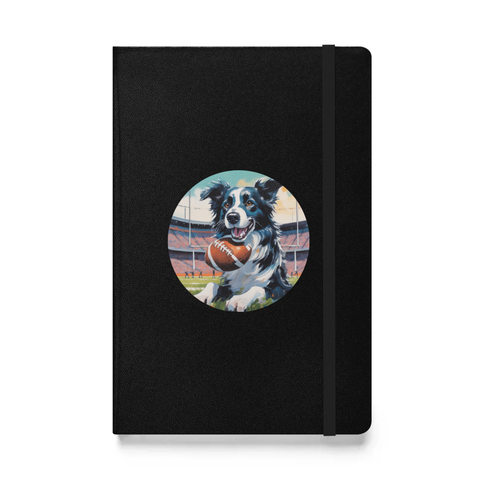 PugMug Custom Border Collie Hardcover Bound Notebook
