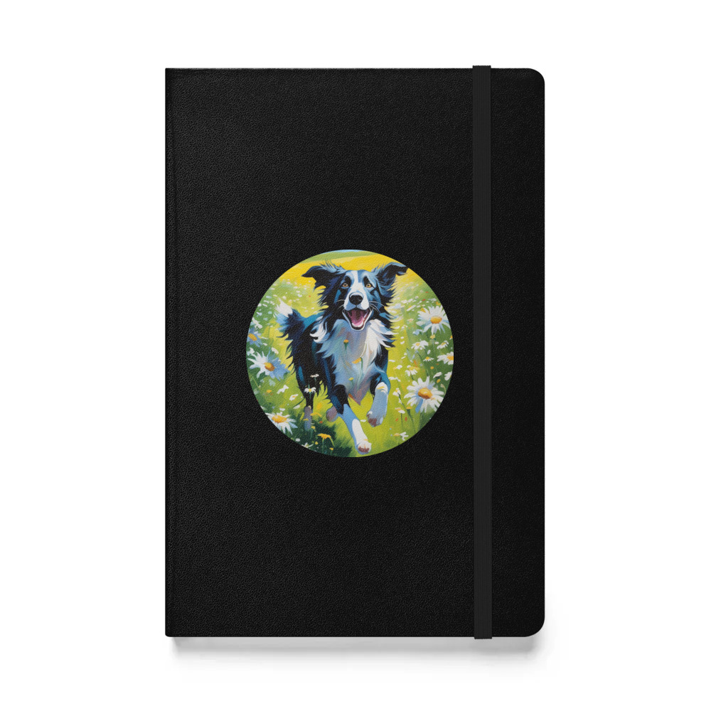 PugMug Custom Border Collie Hardcover Bound Notebook