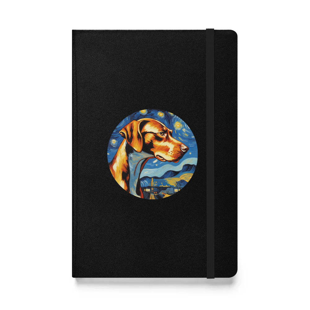 PugMug Custom Pointer Dog Hardcover Bound Notebook