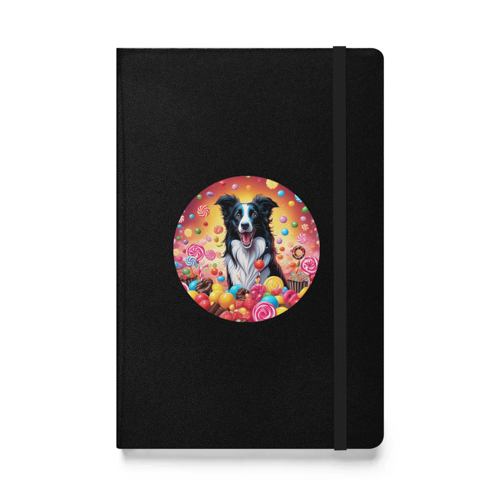 PugMug Custom Border Collie Hardcover Bound Notebook