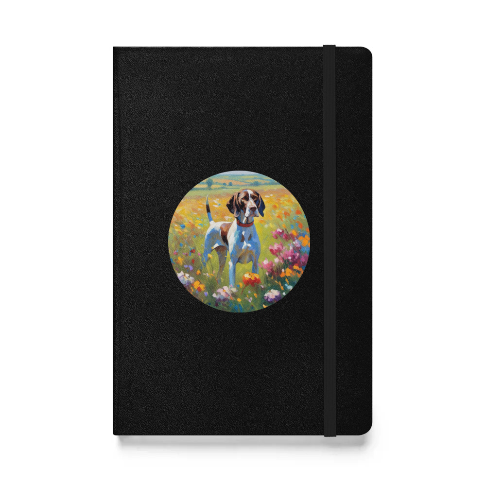 PugMug Custom Pointer Dog Hardcover Bound Notebook