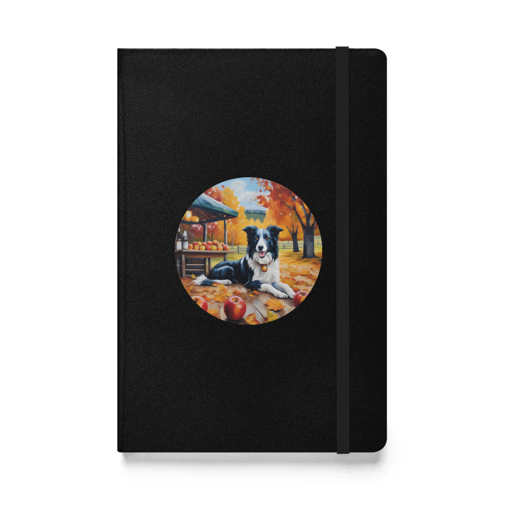 PugMug Custom Border Collie Hardcover Bound Notebook