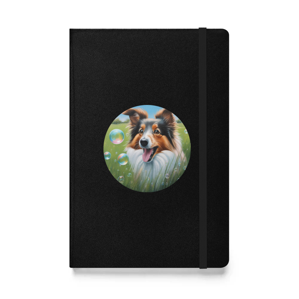 PugMug Custom Shetland Sheepdog Hardcover Bound Notebook