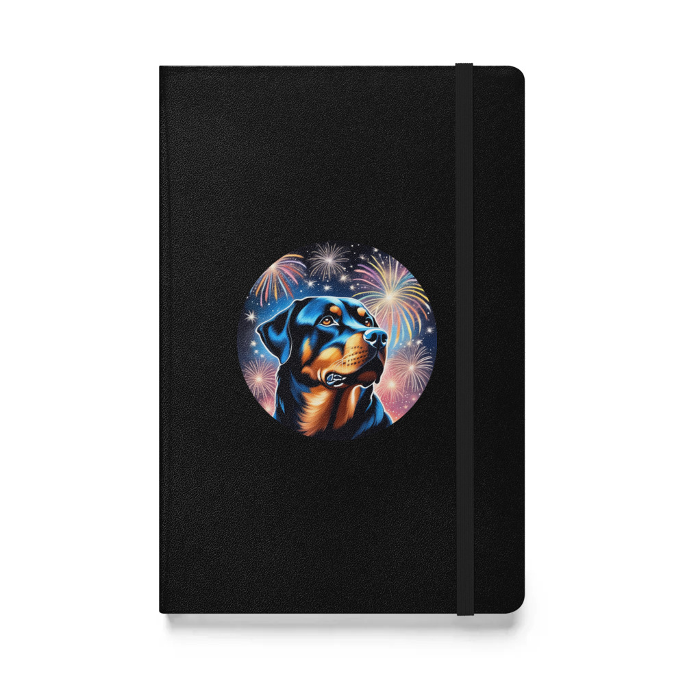 PugMug Custom Rottweiler Hardcover Bound Notebook