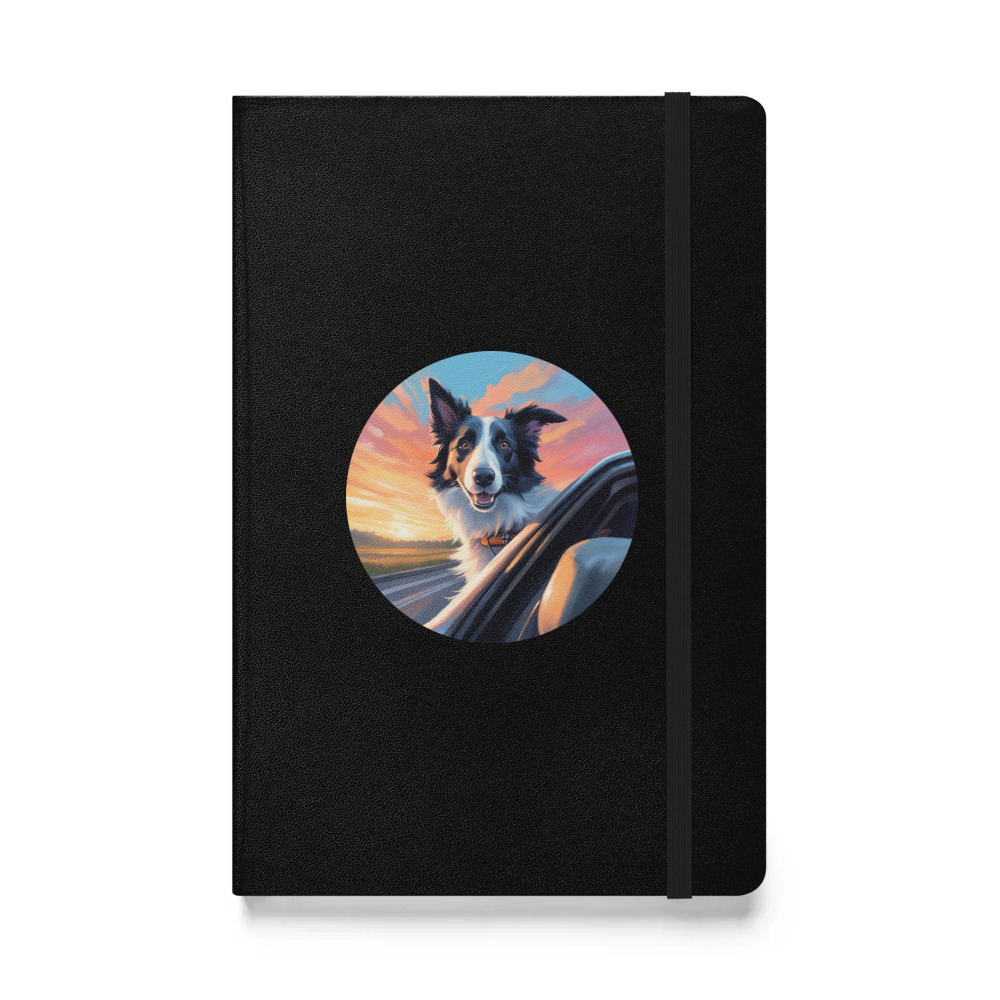 PugMug Custom Border Collie Hardcover Bound Notebook