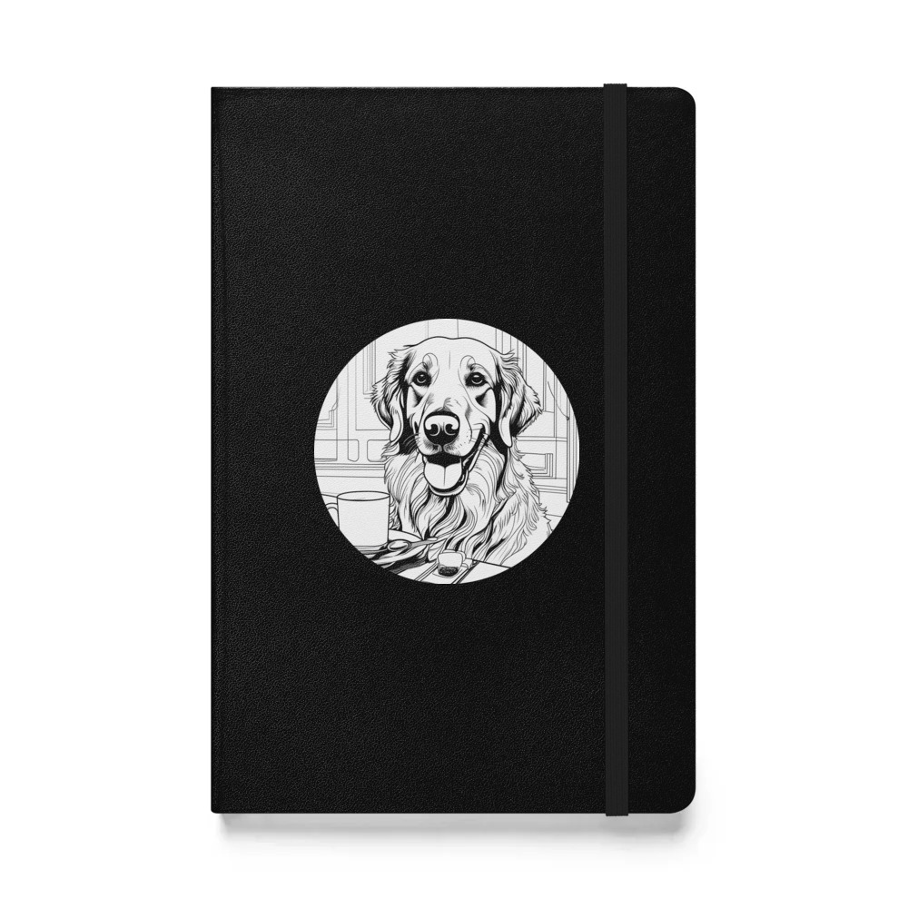 PugMug Custom Golden Retriever Hardcover Bound Notebook