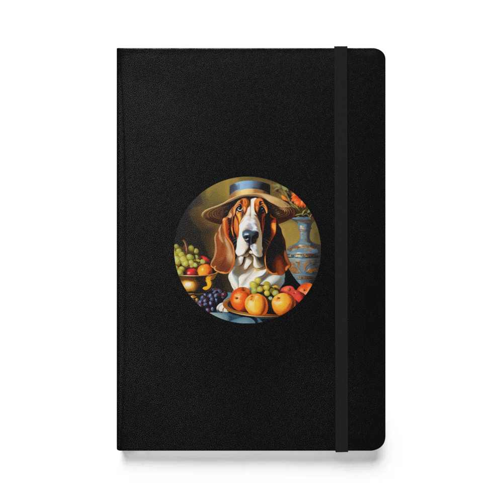 PugMug Custom Basset Hound Hardcover Bound Notebook