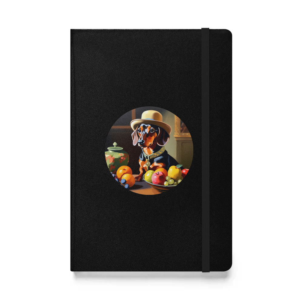 PugMug Custom Tan Dachshund Hardcover Bound Notebook