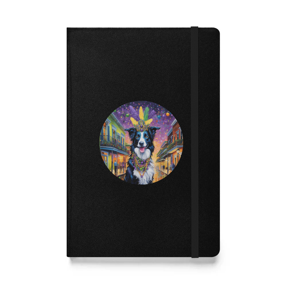 PugMug Custom Border Collie Hardcover Bound Notebook